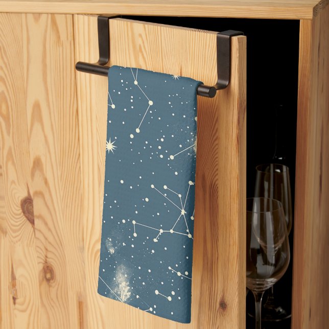 Celestial Constellation - Starry Night (2) Kitchen Towel (Thirds Fold)