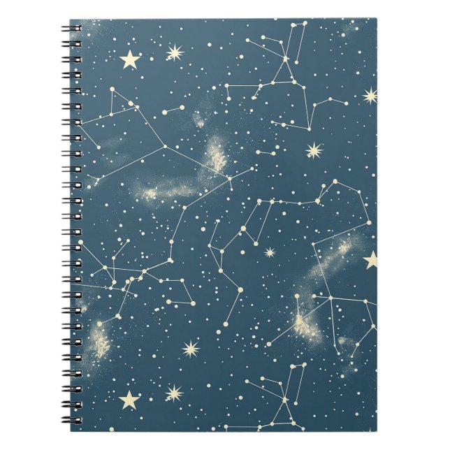 Celestial Constellation - Starry Night (2) Notebook (Front)