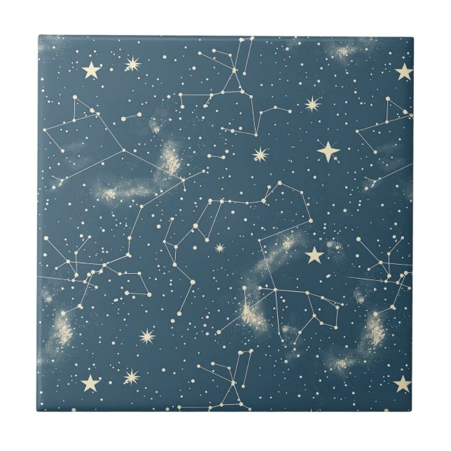 Celestial Constellation - Starry Night (2) Tile (Front)