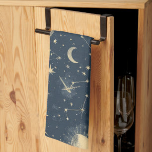 Celestial Constellation - Starry Night (3) Kitchen Towel