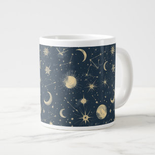 Celestial Constellation - Starry Night (3) Large Coffee Mug