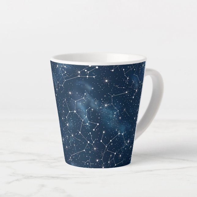 Celestial Constellation - Starry Night (3) Latte Mug (Right Angle)