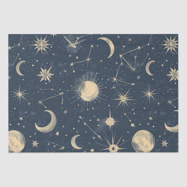 Celestial Constellation - Starry Night (3) Tissue Paper (Front)