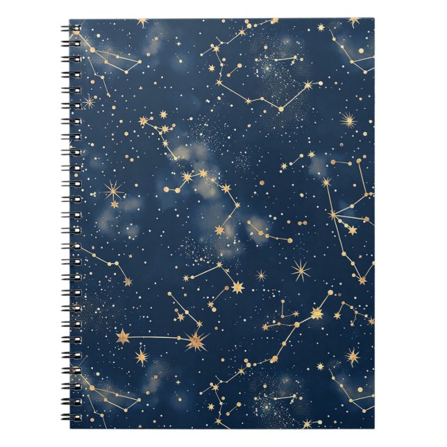 Celestial Constellation - Starry Night (5) Notebook (Front)