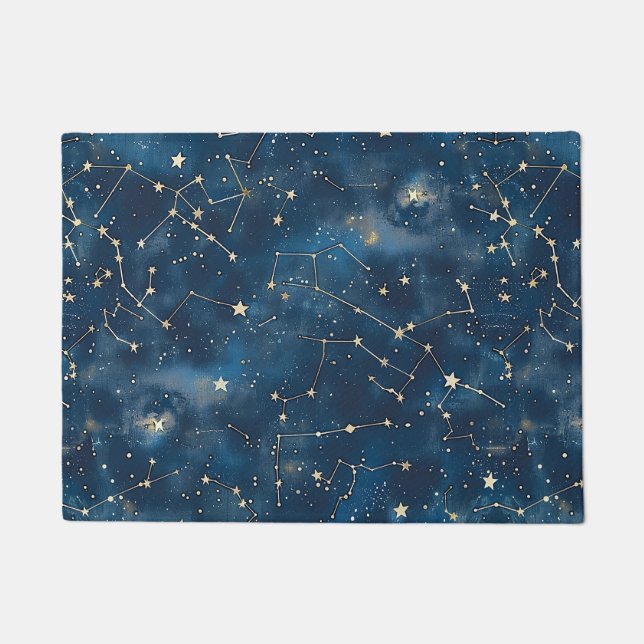 Celestial Constellation - Starry Night (6) Doormat (Front)