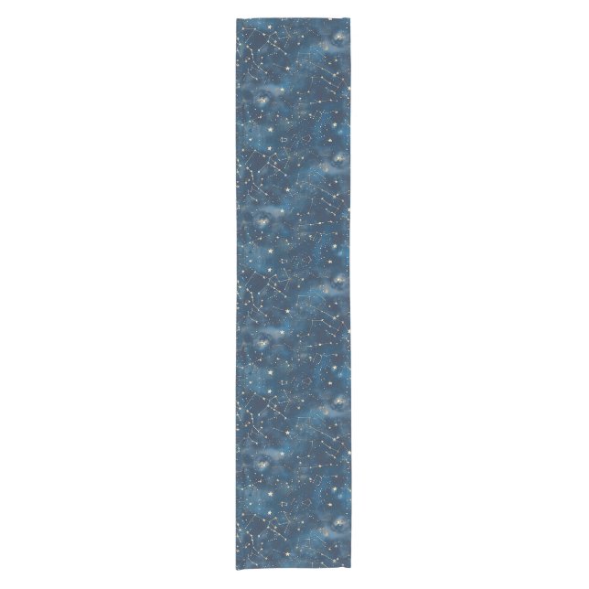 Celestial Constellation - Starry Night (6) Short Table Runner (Front)