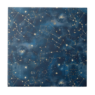 Celestial Constellation - Starry Night (6) Tile