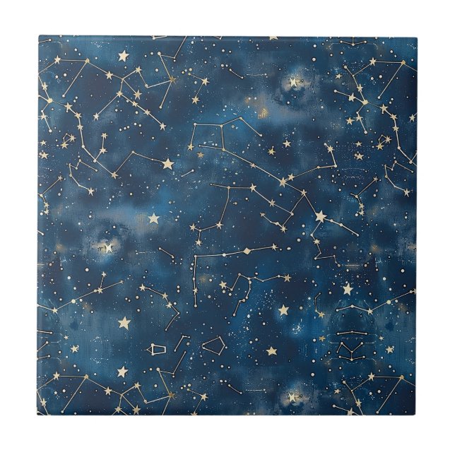 Celestial Constellation - Starry Night (6) Tile (Front)