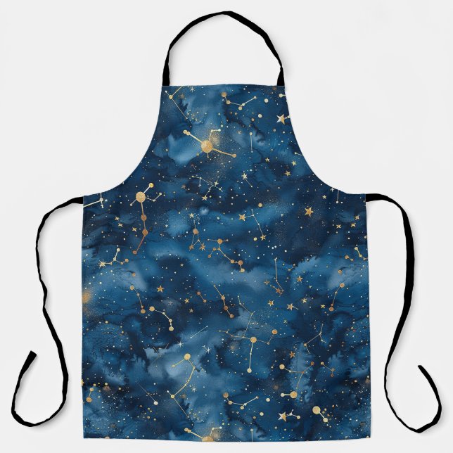 Celestial Constellation - Starry Night (7) Apron (Front)