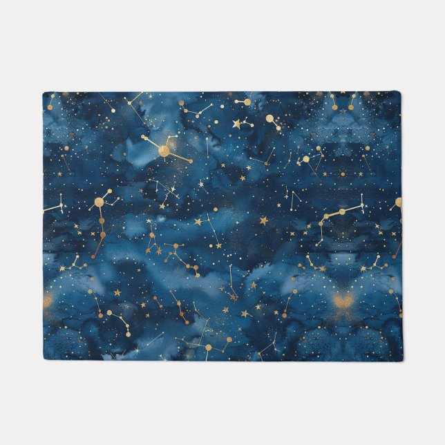 Celestial Constellation - Starry Night (7) Doormat (Front)