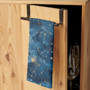 Celestial Constellation - Starry Night (7) Kitchen Towel