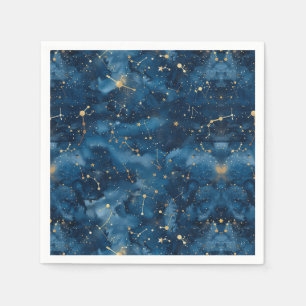 Celestial Constellation - Starry Night (7) Napkin