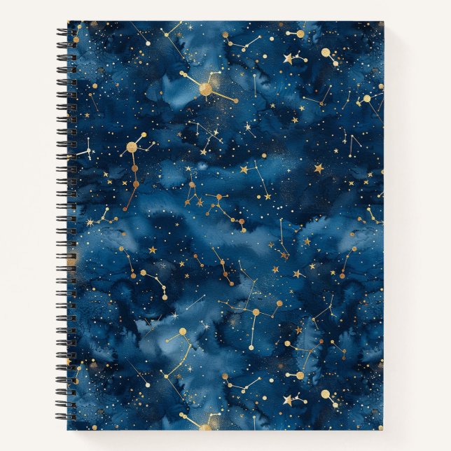 Celestial Constellation - Starry Night (7) Notebook (Front)