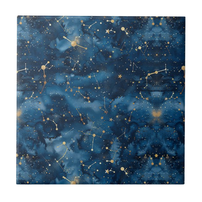 Celestial Constellation - Starry Night (7) Tile (Front)