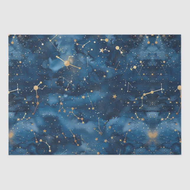 Celestial Constellation - Starry Night (7) Tissue Paper (Front)