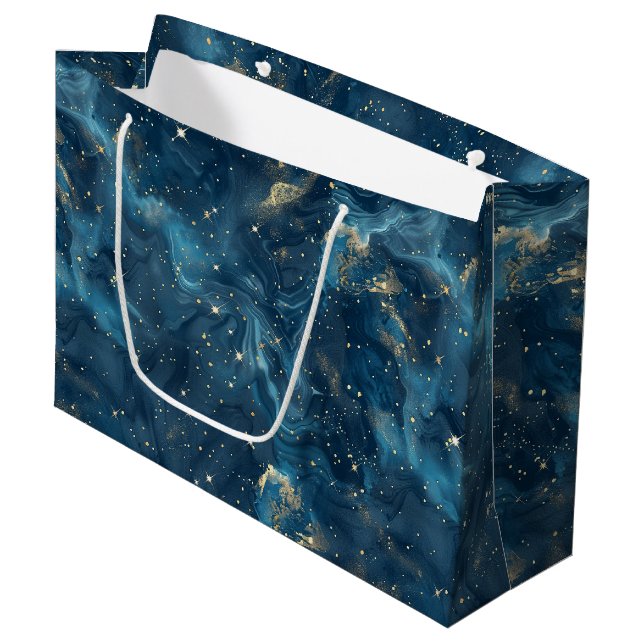 Celestial Constellation - Starry Night (8) Large Gift Bag (Front Angled)