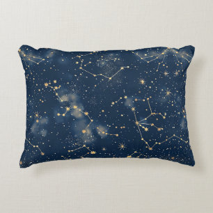 Celestial Constellation - Starry Night Accent Pillow