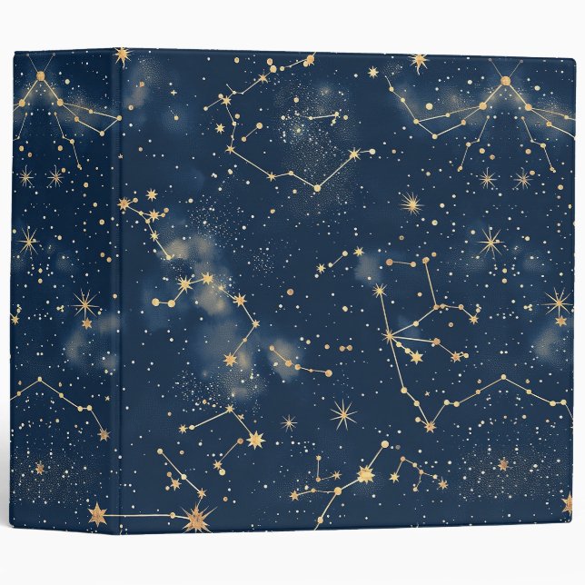 Celestial Constellation - Starry Night Binder (Front/Spine)