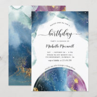 Celestial Constellations and Stars Birthday