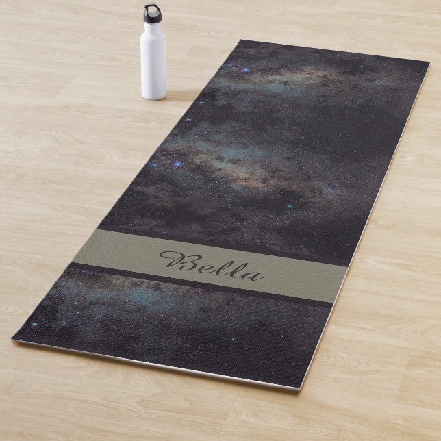 Celestial Cosmic Galaxy Pattern Yoga Mat (In Situ)