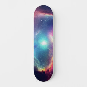Celestial Cosmos Modern Space Galaxy Sky Skateboard