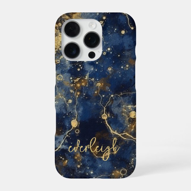 Celestial Cosmos Personalized iPhone Case (Back)