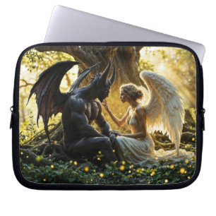 Celestial creatures angel demon fantasy laptop sleeve