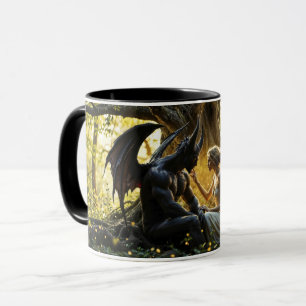 Celestial creatures angel demon fantasy mug