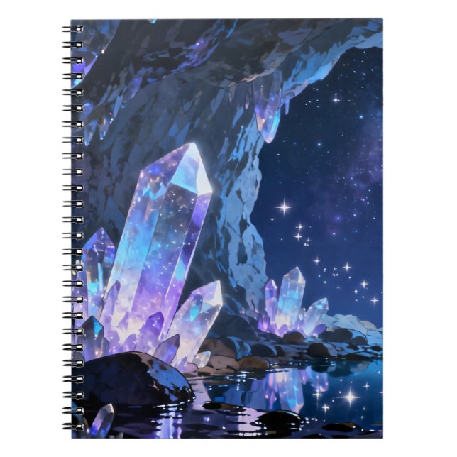 Celestial Crystal Cave Spiral Notebook (Front)