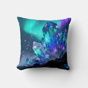 Celestial Crystal Throw Pillow
