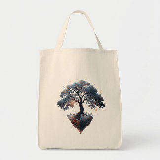 Celestial Crystal Tree – Fantasy Nature Art Tote Bag