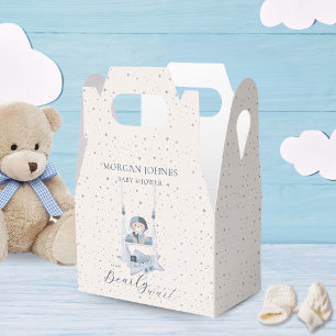 Celestial Cute Bear Baby Shower Favor Box
