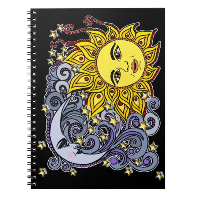 celestial dance by Carolyn @thewitchescorner Notebook (Front)