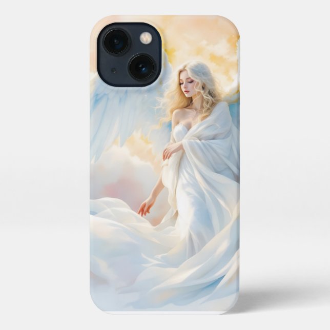 Celestial Dawn – Angel of Peace and Light iPhone Case (Back)