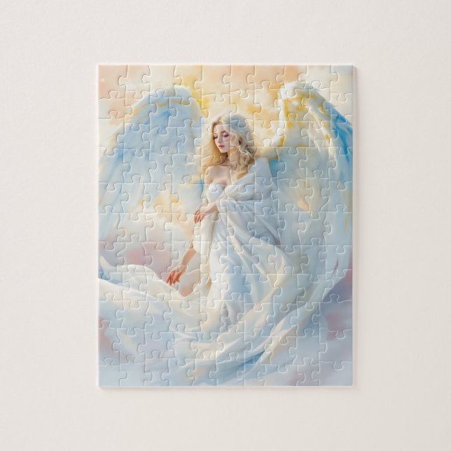 Celestial Dawn – Angel of Peace and Light Jigsaw Puzzle (Vertical)