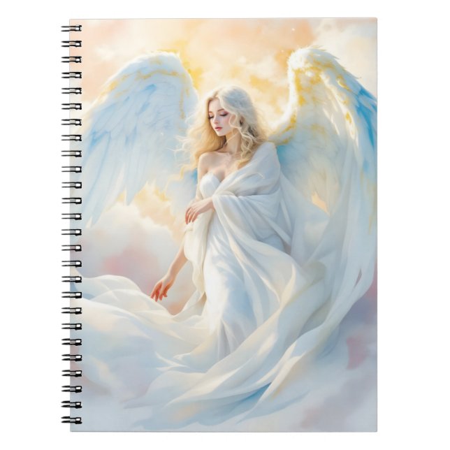 Celestial Dawn – Angel of Peace and Light Notebook (Front)