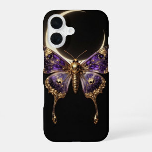 Celestial Death Moth Crescent Moon Phone Case