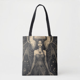 Celestial Demoness Gothic Tote Bag