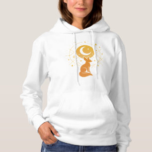 Celestial Desert Fox – Moon and Stars Cosmic  Hoodie
