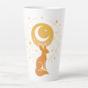 Celestial Desert Fox – Moon and Stars Cosmic  Latte Mug