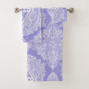 Celestial Diamond Mandala Bath Towel Set