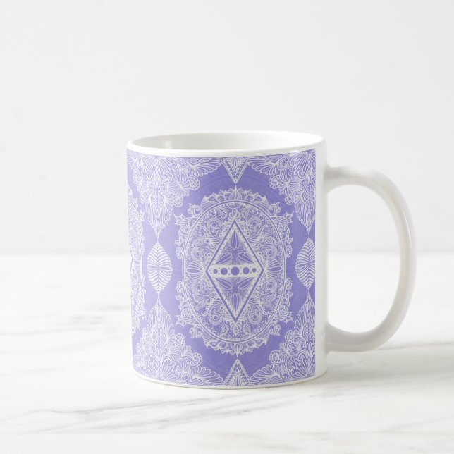 Celestial Diamond Mandala Coffee Mug (Right)