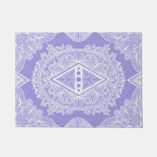 Celestial Diamond Mandala Doormat (Front)