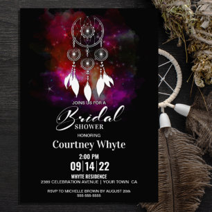 Celestial Dream Catcher Bridal Shower Invitation