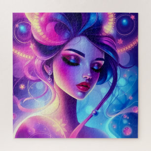 Celestial Dream Weaver- Mystical Goddess Art  Jigsaw Puzzle