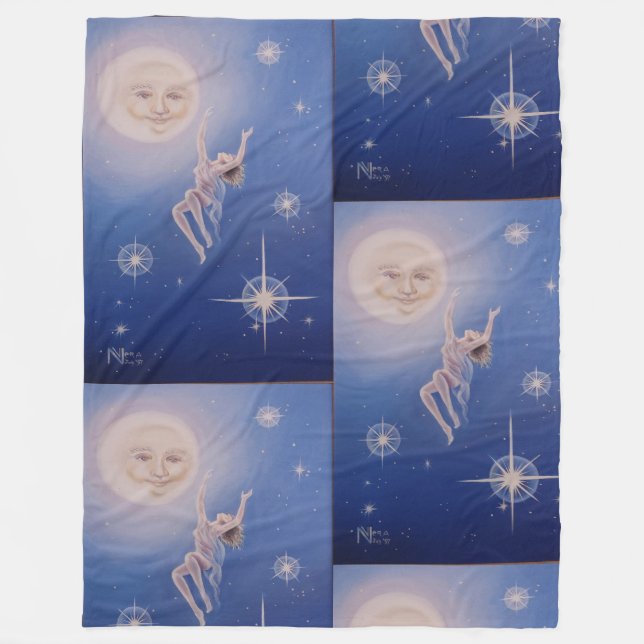 Celestial Dreamland Moon Blanket (Front)