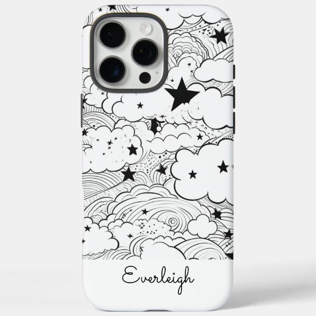 Celestial Dreams Doodles Personalized Case-Mate iPhone Case (Back)