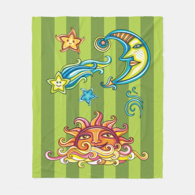 Celestial Dreams Fleece Blanket, Medium Blanket (Front)