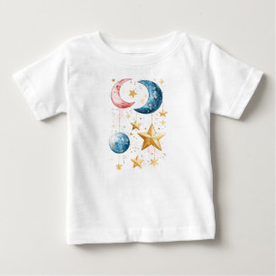 Celestial Dreams Watercolor Baby T-Shirt