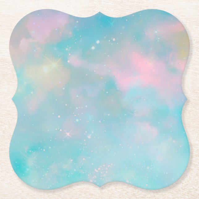 Celestial Dreamscape Paper Coaster (Front)